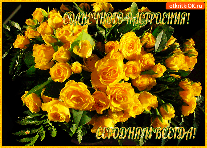 Открытка солнечного настроения сегодня и всегда