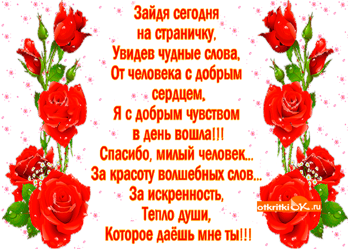 Картинка спасибо добрый человек