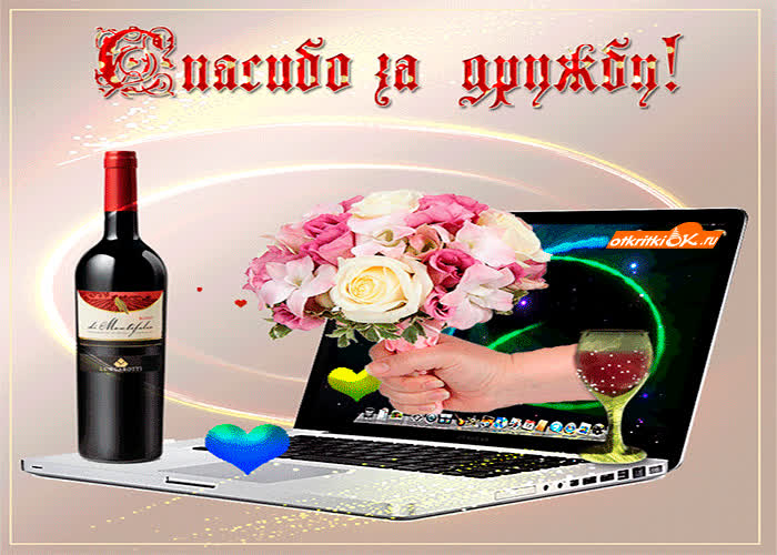 Картинка спасибо за позитивную дружбу