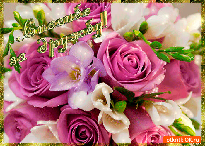 Картинка спасибо за вашу дружбу