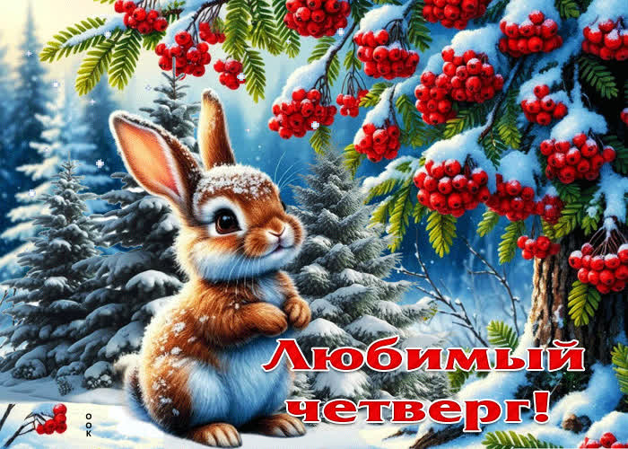 Postcard сверкающая гифка любимый четверг