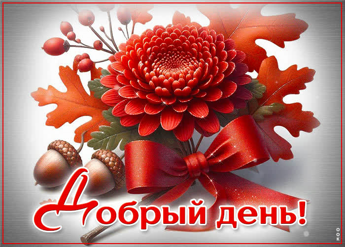 Picture тихая и мирная осенняя гиф-открытка добрый день