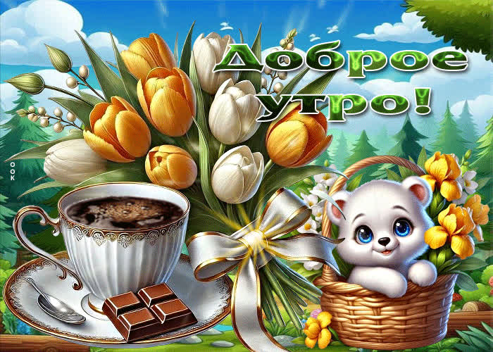 Picture тёплая, милая весенняя гиф-открытка доброе утро