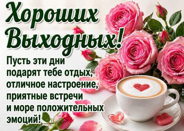 Postcard тёплых выходных, отдыха душой и счастливых моментов!