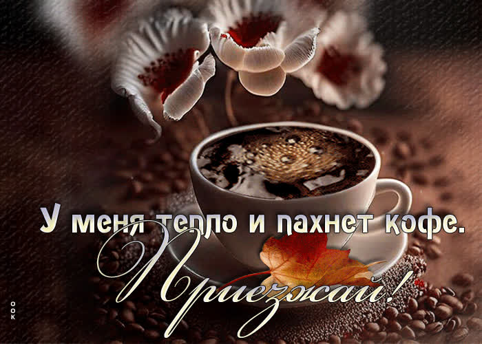 Picture у меня тепло и пахнет кофе, приезжай!