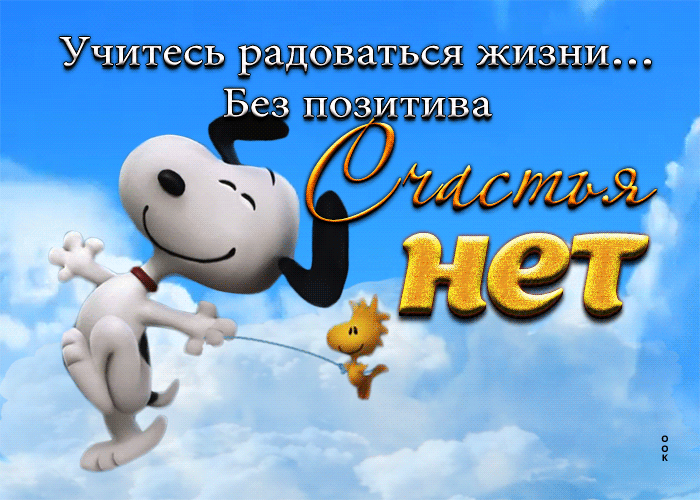 Picture учитесь радоваться жизни... без позитива счастья нет