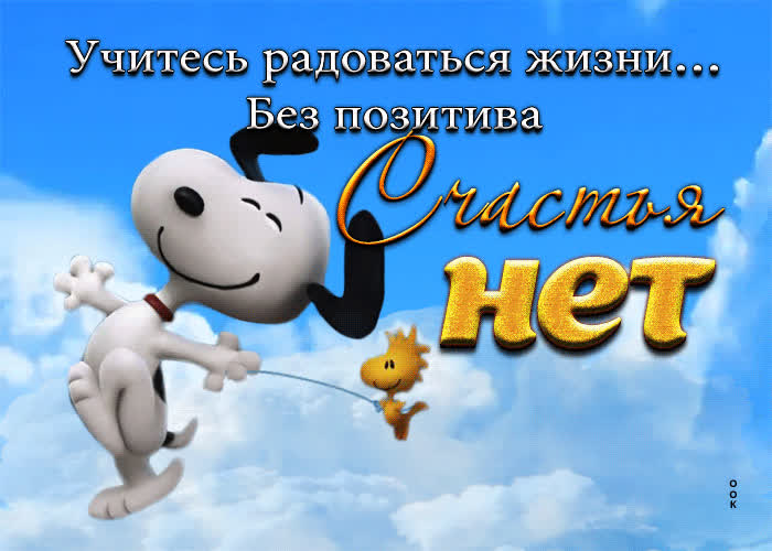 Picture учитесь радоваться жизни... без позитива счастья нет