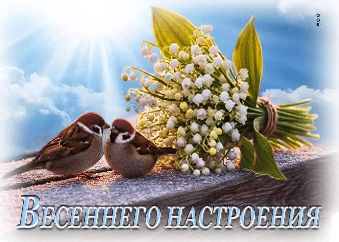 Picture удивительная гиф-открытка весеннего настроения