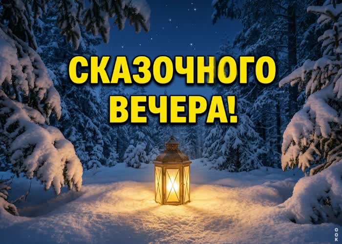 Picture уютного зимнего вечера тебе!