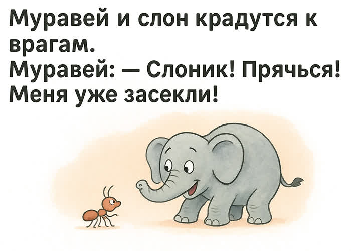 Postcard весёлая открытка с яркой шуткой