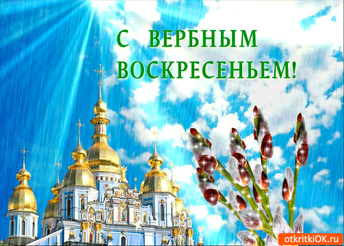 Картинка веточку вербы вам я дарю - вербное воскресенье