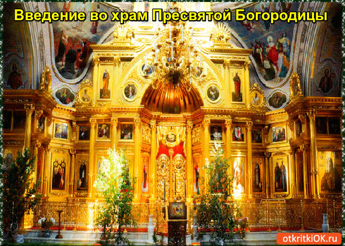Картинка вхождение в храм пресвятой богородицы картинка