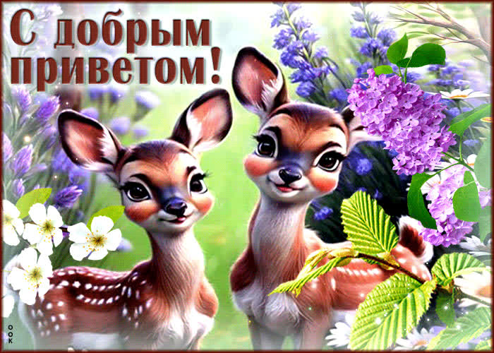 Picture волшебная гиф-открытка с добрым приветом!