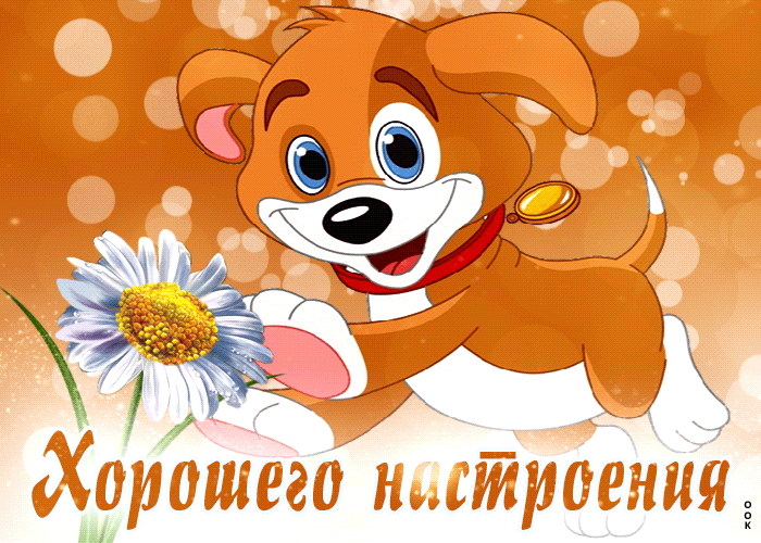 Picture волшебная открытка с песиком хорошего настроения