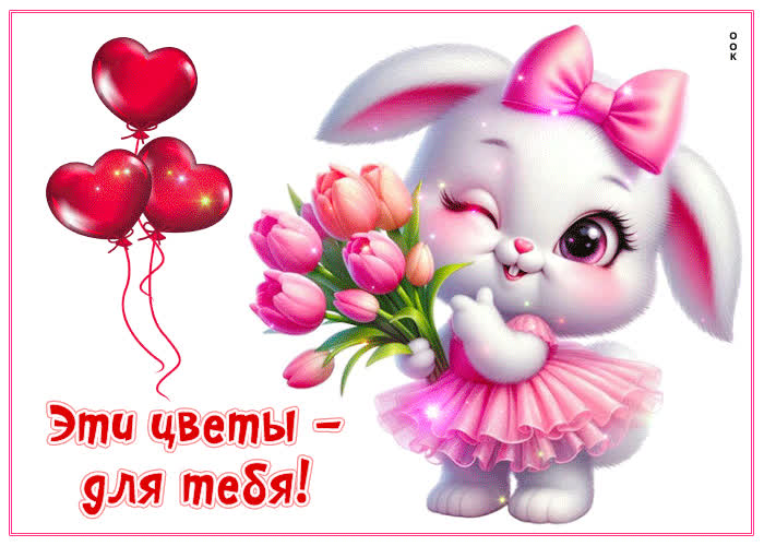 Picture волшебная, счастливая весенняя открытка эти цветы для тебя