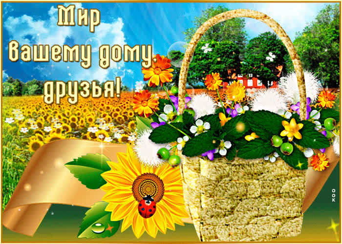 Открытка за нашу яркую дружбу