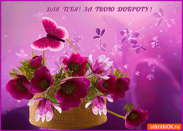 Открытка за твою доброту