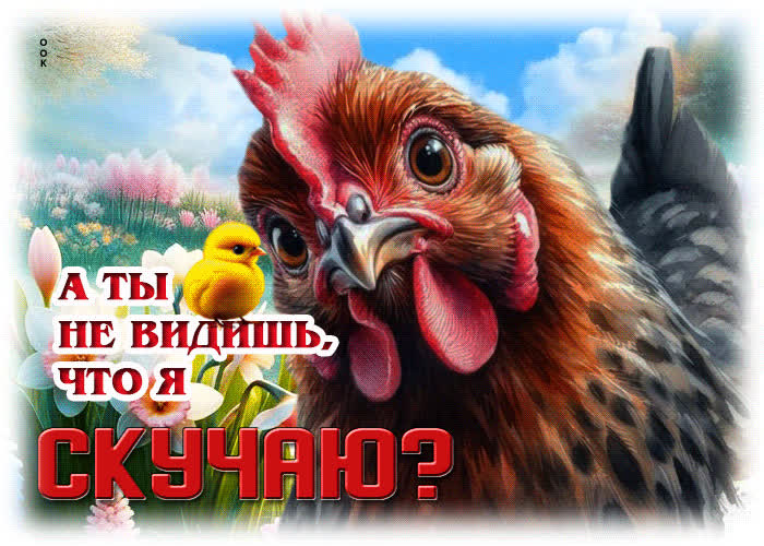 Picture забавная гиф-открытка а ты не видишь, что я скучаю?