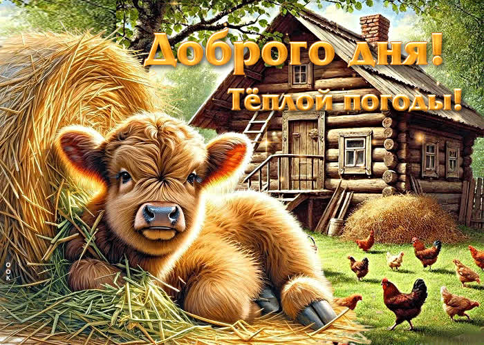 Postcard завораживающая гиф-открытка доброго дня! теплой погоды!