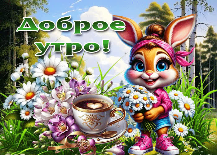 Picture завораживающая летняя гиф-открытка доброе утро