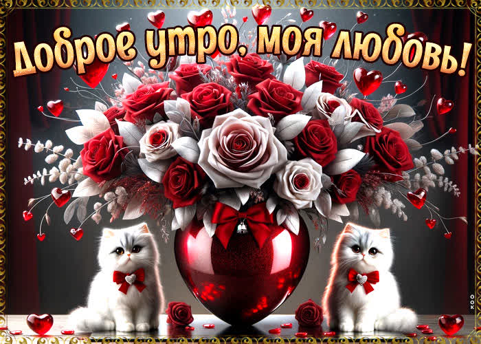 Picture завораживающая открытка доброе утро, моя любовь