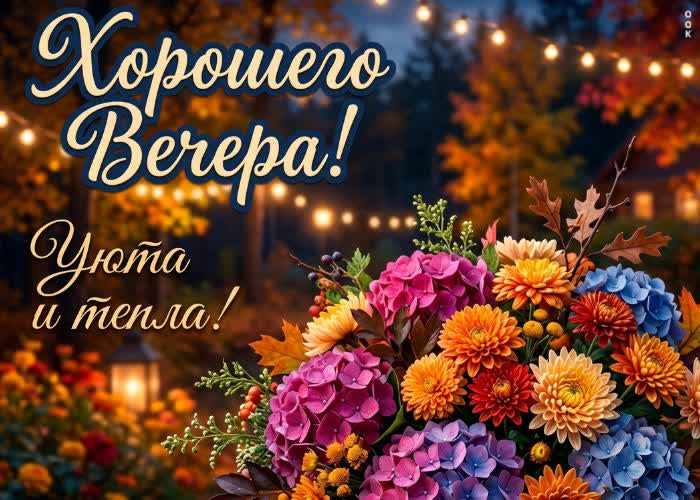 Postcard желаю, чтобы твои вечерние мысли были легкими, как пух, и уносились прямиком в страну сладких снов.
