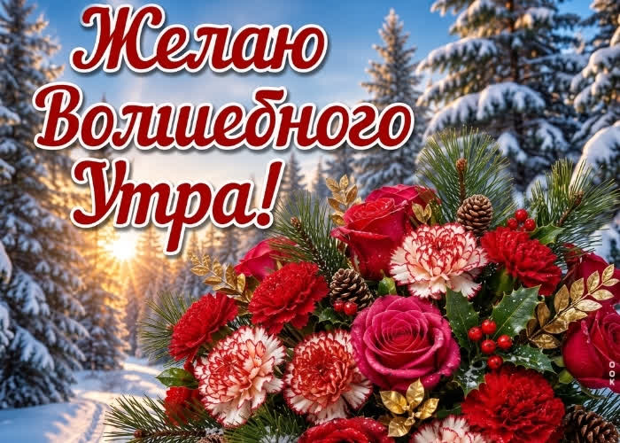 Postcard желаю волшебного утра