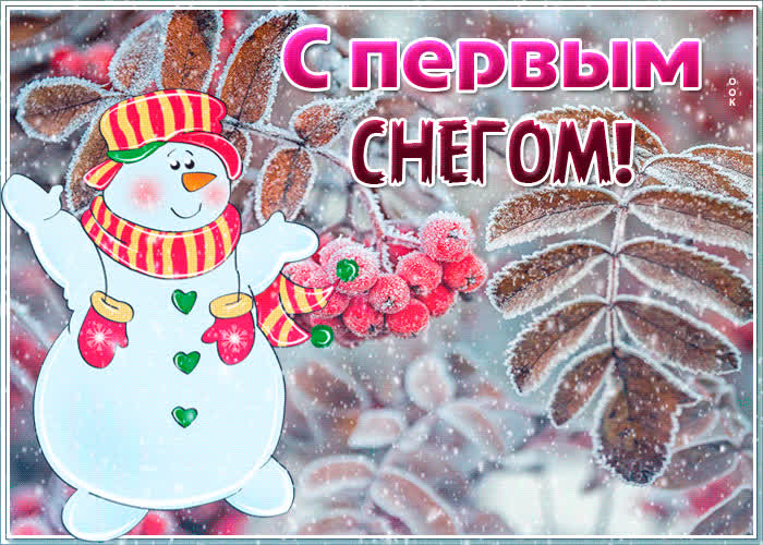 Картинка живая картинка с первым снегом