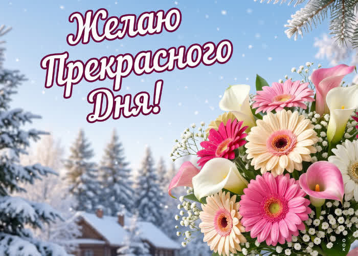 Picture зимнего прекрасного настроения