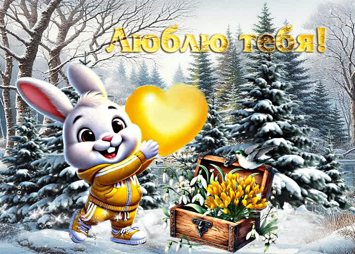 Picture жизнерадостная открытка люблю тебя